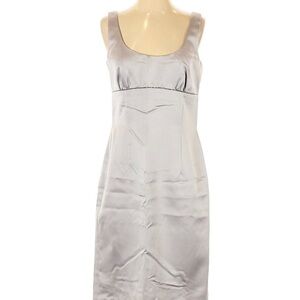 NICOLE MILLER NY City 8 gray shiny beaded cocktail dress in excellent condition